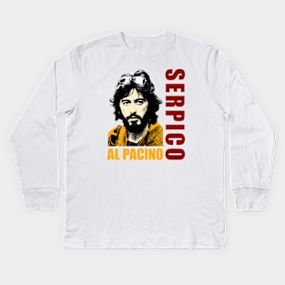 serpico pop art Kids Long Sleeve T-Shirt